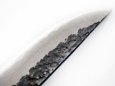 Photo1: [Sasaoka] Black-Forged Japanese Knife (Small)